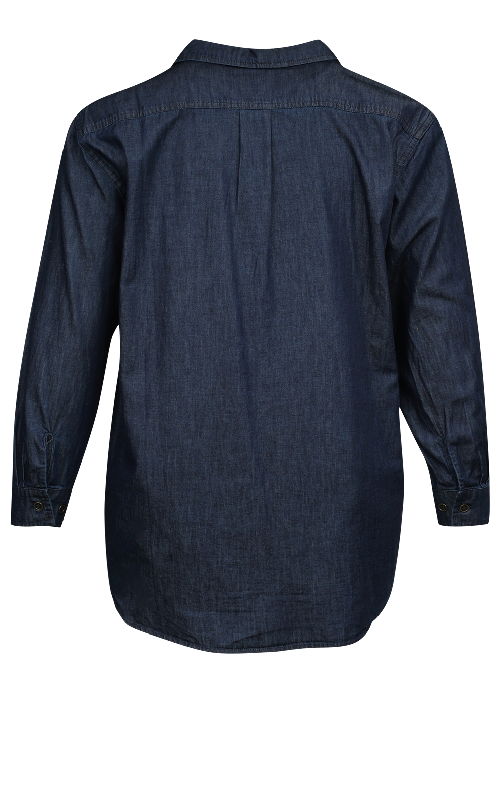 Sam Chambray Shirt In Dark Wash product photo.