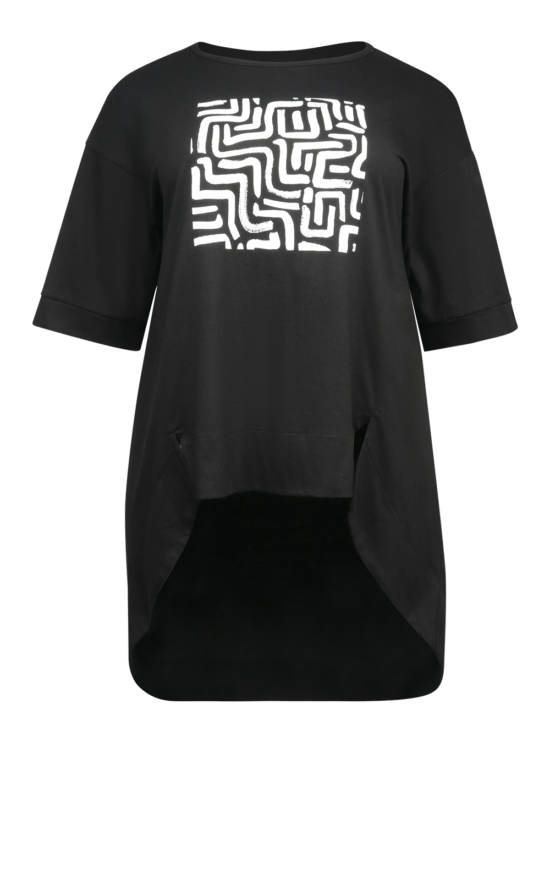 Willow Tee Maze Print product photo.