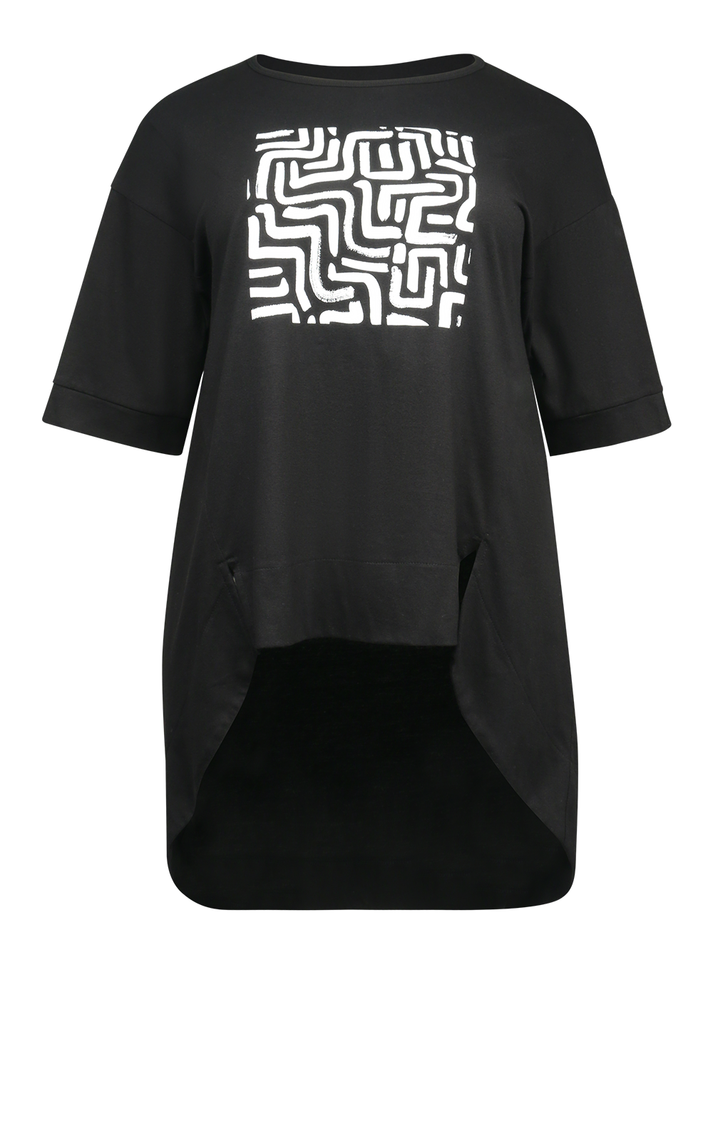 Willow Tee Maze Print product photo.