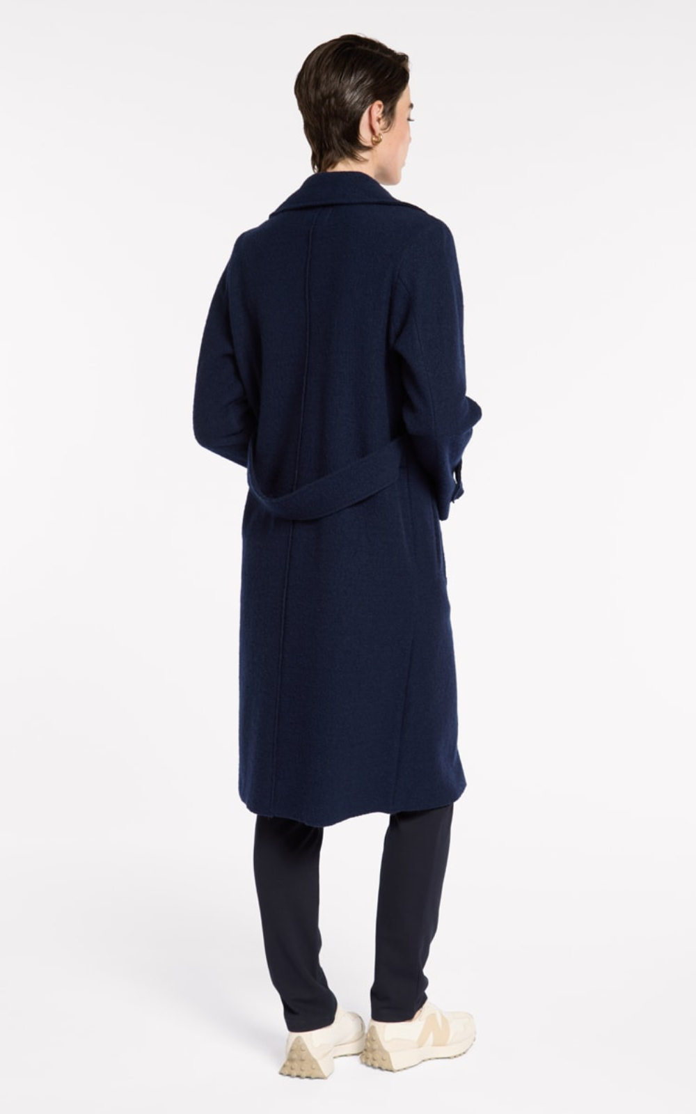 Boiled Wool Moto Coat product photo.