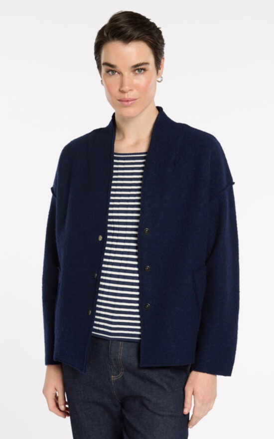 Boiled Wool Jacket  product photo.