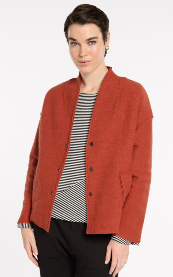 Boiled Wool Jacket  product photo.