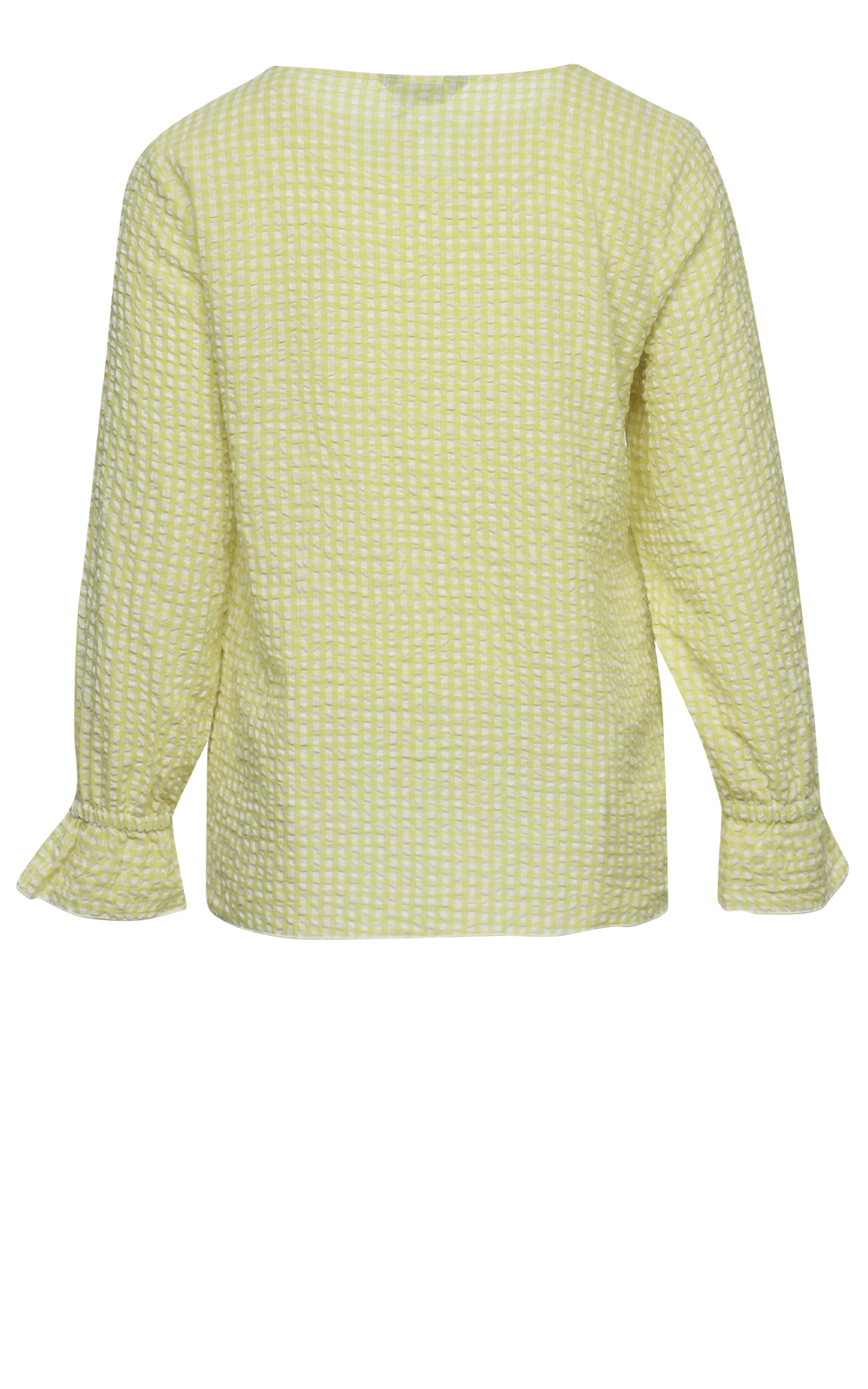 L/S Gingham Top product photo.