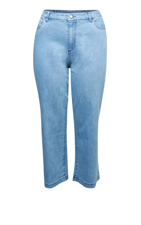 Cropped Wide Leg Jean  product photo.