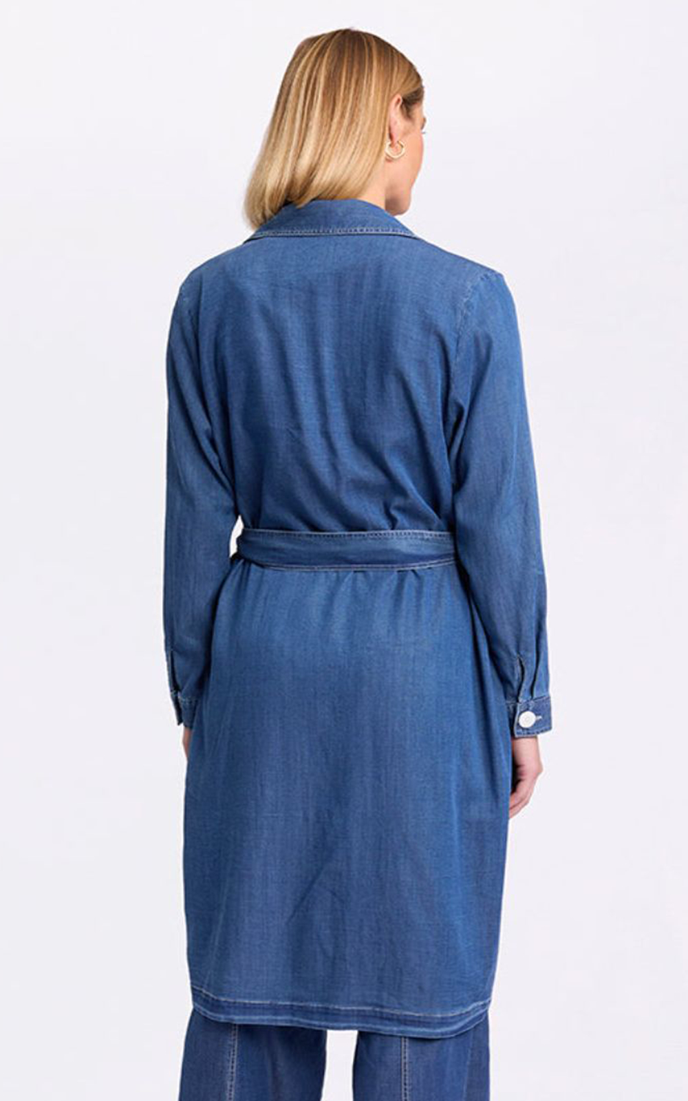 L/S Denim Trench product photo.