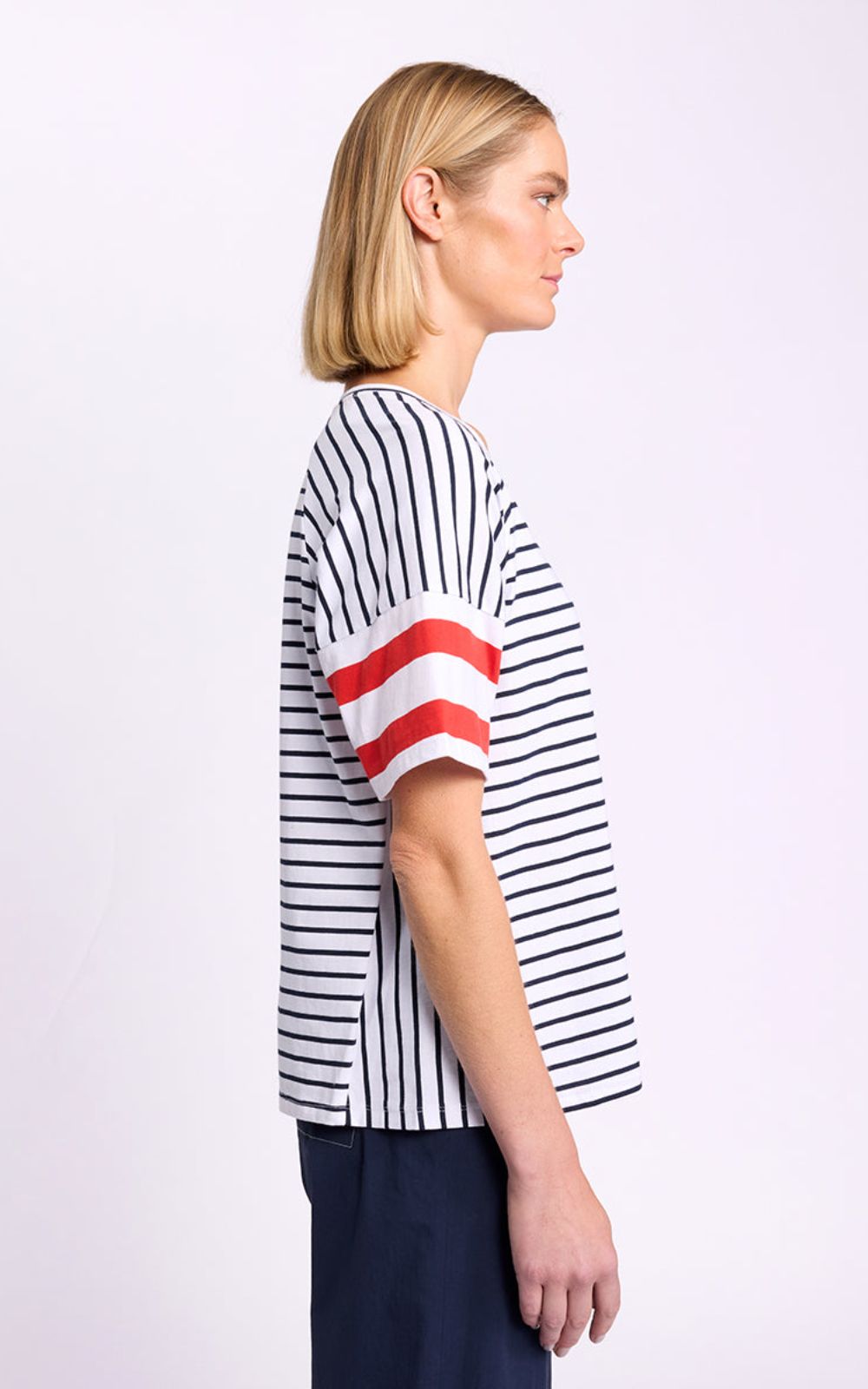 Raglan Stripe Tee product photo.