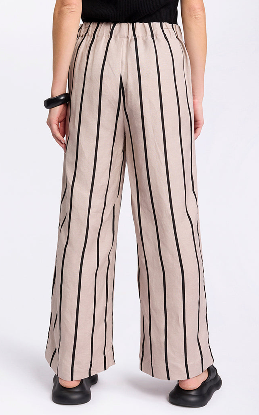 Wide Leg Stripe Pant product photo.