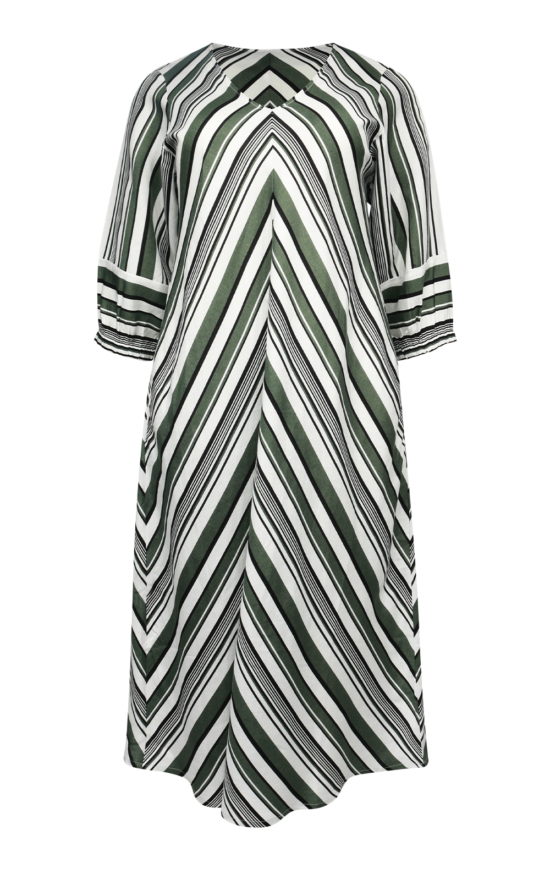 Spliced Stripe Dress product photo.