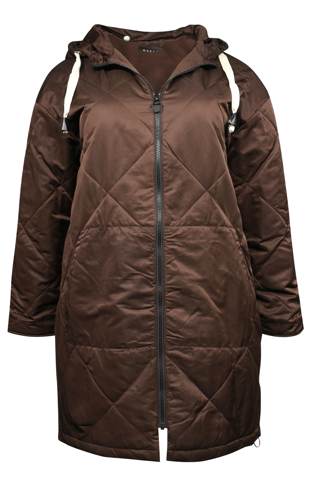 L/S Longline Zipper Puffer product photo.