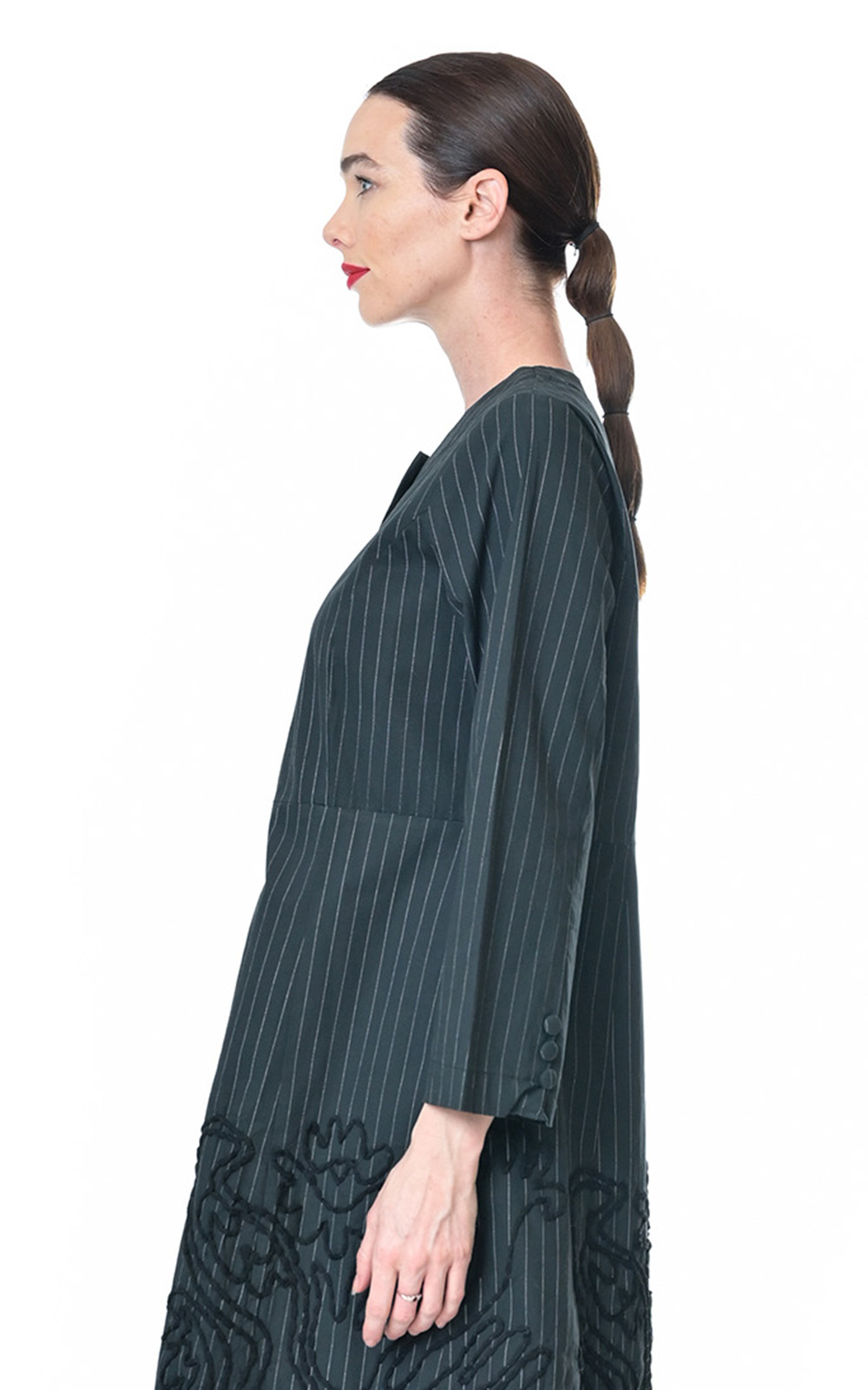 Pinstripe Noble Coat product photo.