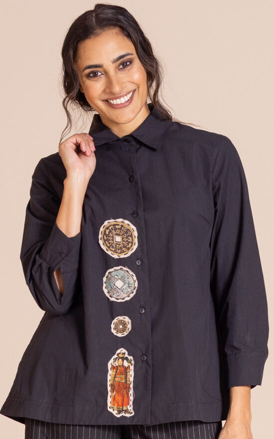 Coins Trapeze Shirt product photo.