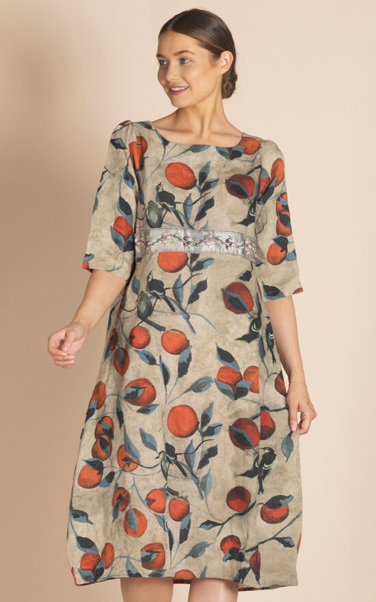 Persimmon Romance Dress product photo.