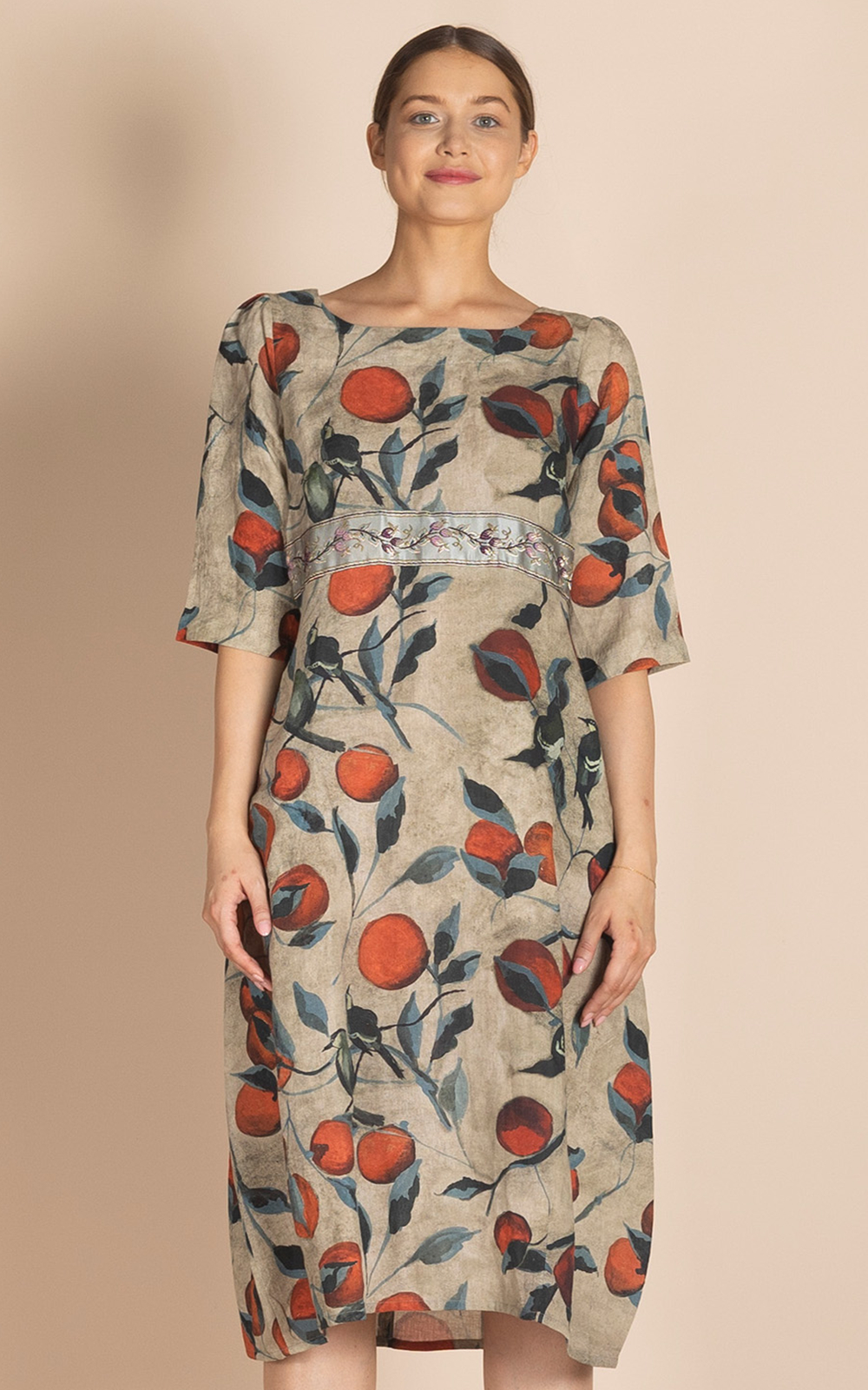 Persimmon Romance Dress product photo.