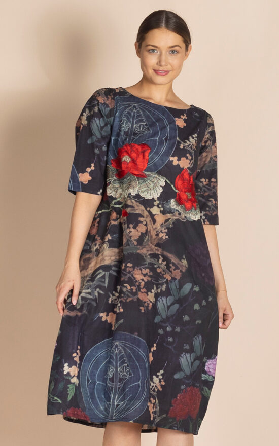 Peking Romance Dress With Applique product photo.