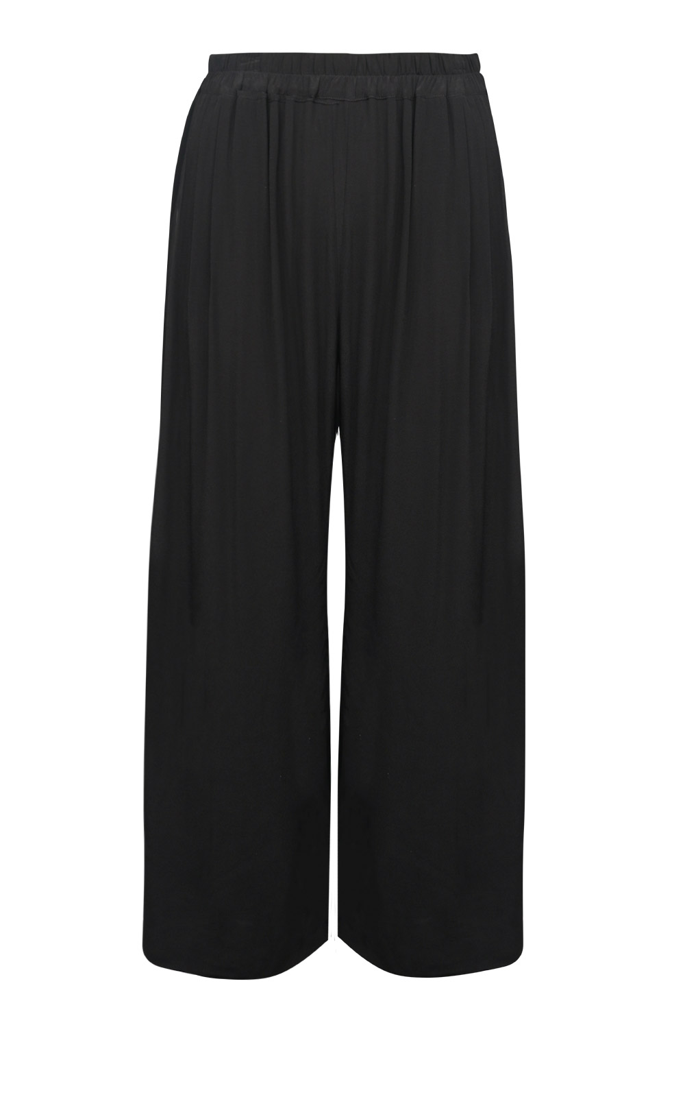 Crepe Loose Wide Leg Pant product photo.