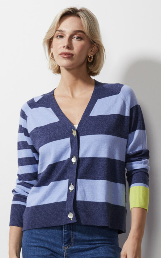 Multi Stripe Cardi product photo.