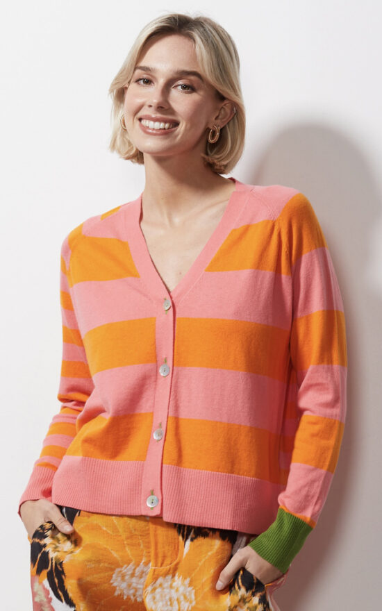 Multi Stripe Cardi product photo.