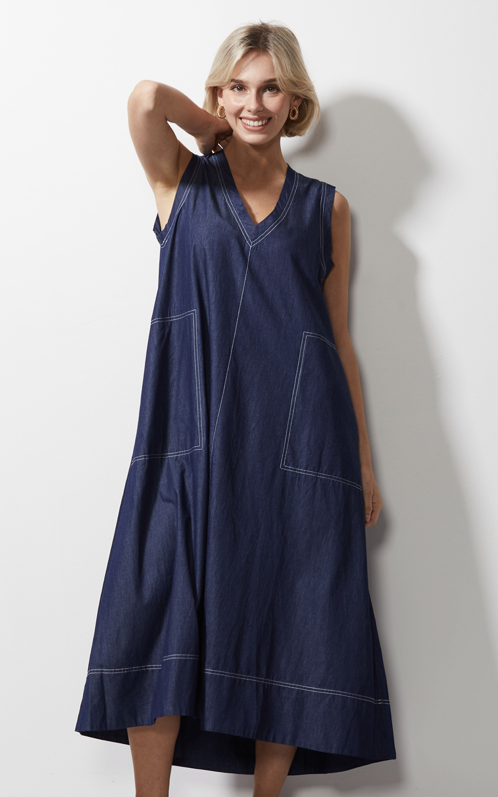 Denim Dress product photo.